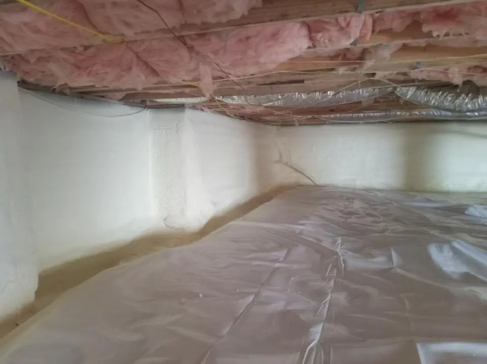 Crawl space encapsulation with closed-cell spray foam for Roof Maintenance in Clermont